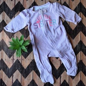 Carter's 3 Month Footed Purple Pajama